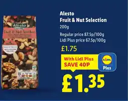 Lidl Alesto Fruit & Nut Selection offer