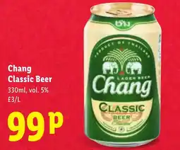 Lidl Chang Classic Beer offer