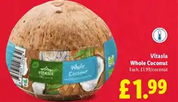 Lidl Vitasia Whole Coconut offer