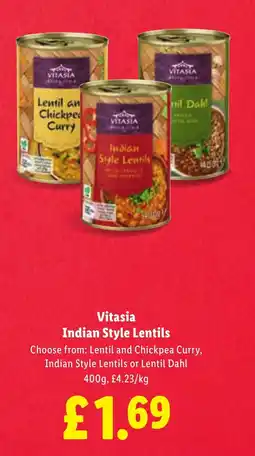 Lidl Vitasia Indian Style Lentils offer