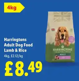 Lidl Harringtons Adult Dog Food Lamb & Rice offer