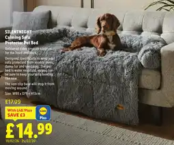 Lidl SILENTNIGHT Calming Sofa Protector Pet Bed offer