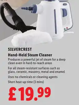 Lidl SILVERCREST Hand-Held Steam Cleaner offer