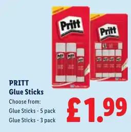 Lidl PRITT Glue Sticks offer