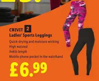 Lidl CRIVIT Ladies' Sports Leggings offer