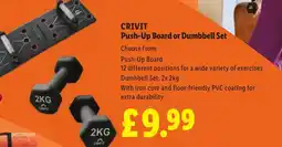 Lidl CRIVIT Push-Up Board or Dumbbell Set offer