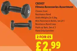 Lidl CRIVIT Fitness Accessories Assortment offer