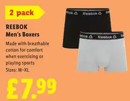 Lidl REEBOK Men's Boxers offer