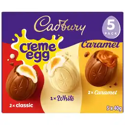 Iceland Cadbury Creme Egg Chocolate Mixed 5 Pack Multipack 200g (5 x 40g) offer