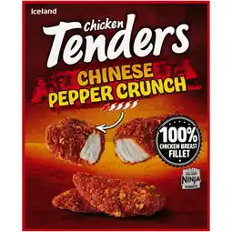 Iceland Iceland Chicken Tenders Chinese Pepper Crunch 450g offer