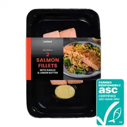 Iceland Iceland 2 Salmon Fillets with Garlic & Lemon Butter 280g offer