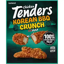 Iceland Iceland Chicken Tenders Korean BBQ Crunch 450g offer
