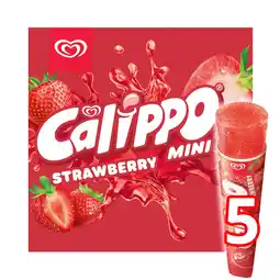 Iceland Calippo Mini Strawberry Ice Lollies 5 x 80ml offer