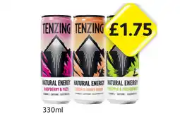 Londis Tenzing Raspberry & Yuzu, Peach & Honey Melon, Apple & Passionfruit offer
