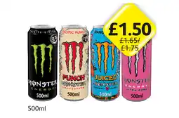 Londis Monster Original, Punch, Juiced, Ultra Rosa offer