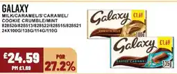 Bestway GALAXY Milk/caramel/s'caramel/ cookie crumble/mint offer