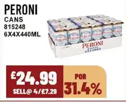 Bestway PERONI Cans offer