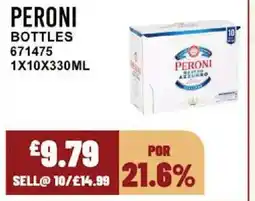 Bestway PERONI Bottles offer