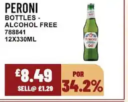 Bestway PERONI Bottles - alcohol free offer