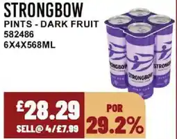 Bestway STRONGBOW Pints - dark fruit offer