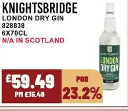 Bestway KNIGHTSBRIDGE London dry gin offer