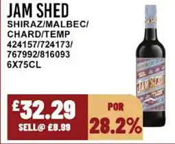 Bestway JAM SHED Shiraz/malbec/chard/temp offer