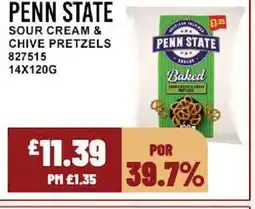 Bestway PENN STATE Sour cream & chive pretzels offer