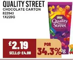 Bestway QUALITY STREET Chocolate carton offer
