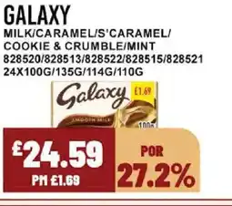 Bestway GALAXY Milk/caramel/s'caramel/ cookie & crumble/mint offer