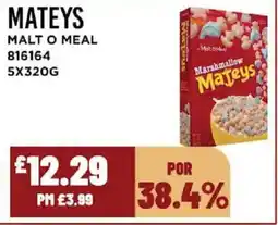 Bestway MATEYS Malt o meal offer