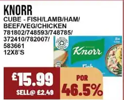 Bestway KNORR Cube - fish/lamb/ham/ beef/veg/chicken offer