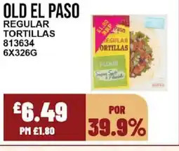 Bestway OLD EL PASO Regular tortillas offer