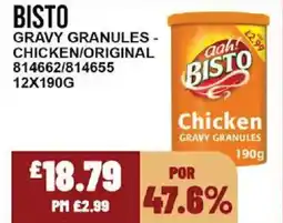 Bestway BISTO Gravy granules - chicken/original offer