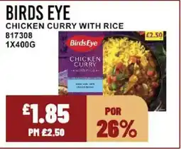 Bestway BIRDS EYE Chicken curry with rice offer