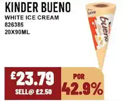 Bestway KINDER BUENO White ice cream offer