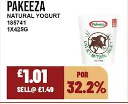 Bestway PAKEEZA Natural yogurt offer