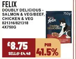 Bestway FELIX Doubly delicious - salmon & veg/beef, chicken & veg offer