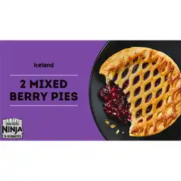 Iceland Iceland 2 Mixed Berry Pies 220g offer