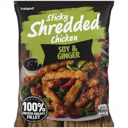 Iceland Iceland Soy and Ginger Sticky Shredded Chicken 400g offer