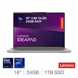 Costco Lenovo IdeaPad Pro 5, Intel Core Ultra 5, 24GB RAM, 1TB SSD, 16 Inch OLED Laptop, 83JM0039UK offer