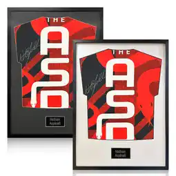 Costco Nathan Aspinall Signed Framed Darts Shirt in 2 Options: White or Black Mount offer