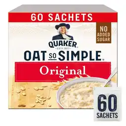 Costco Quaker Oat So Simple Original, 60 x 27g offer