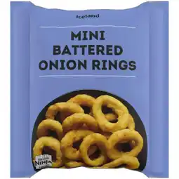 Iceland Iceland Mini Battered Onion Rings 300g offer