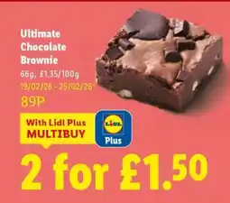 Lidl Ultimate Chocolate Brownie offer