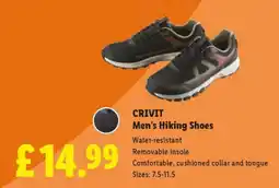 Lidl CRIVIT Men's Hiking Shoes offer