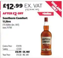 Costco Southern Comfort 1 Litre offer