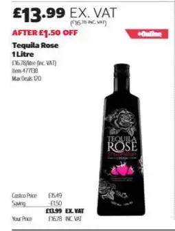Costco Tequila Rose 1 Litre offer