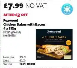 Costco Foxwood Chicken Bakes with Bacon offer