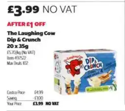 Costco The Laughing Cow Dip & Crunch 20 x 35g offer