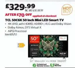 Costco TCL 50C6K 50 Inch Mini LED Smart TV offer